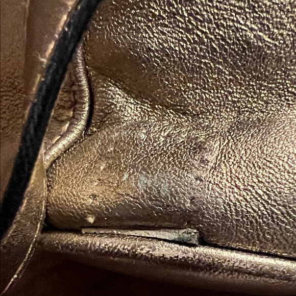 Salvatore Ferragamo Metallic Gold Shoulder Bag - Picture 6 of 12